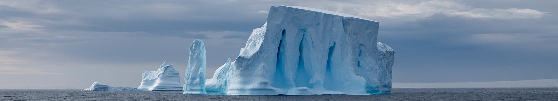 Iceberg floating in the southern ocean